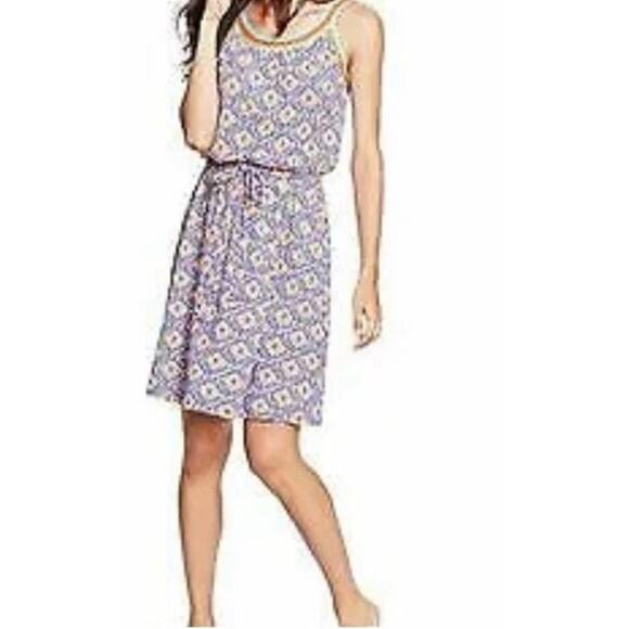 Boden Jersey dress, Geometric Summer Size 12L - Picture 1 of 9